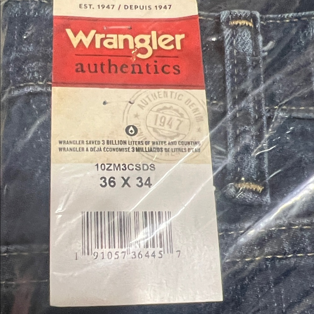 Wrangler Men's Dark Blue Relaxed Jeans